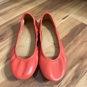 Tieks Coral Leather Ballet Flats